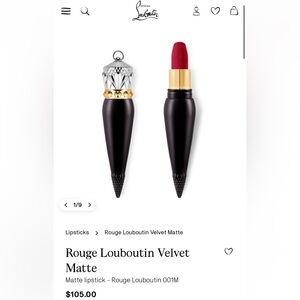 CHRISTIAN LOUBOUTIN ROUGE LOUBOUTIN VELVET MATTE LIPSTICK - ROUGE LOUBOUTIN 001M